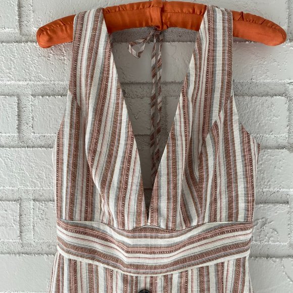 Lulu's | Spring Striped Halter Dress Small - Picture 5 of 7